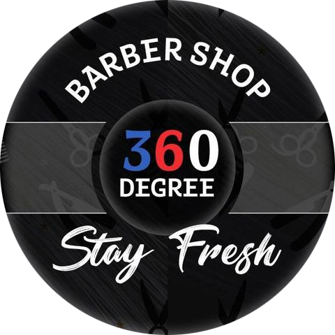 360 Degree Barbershop Logo